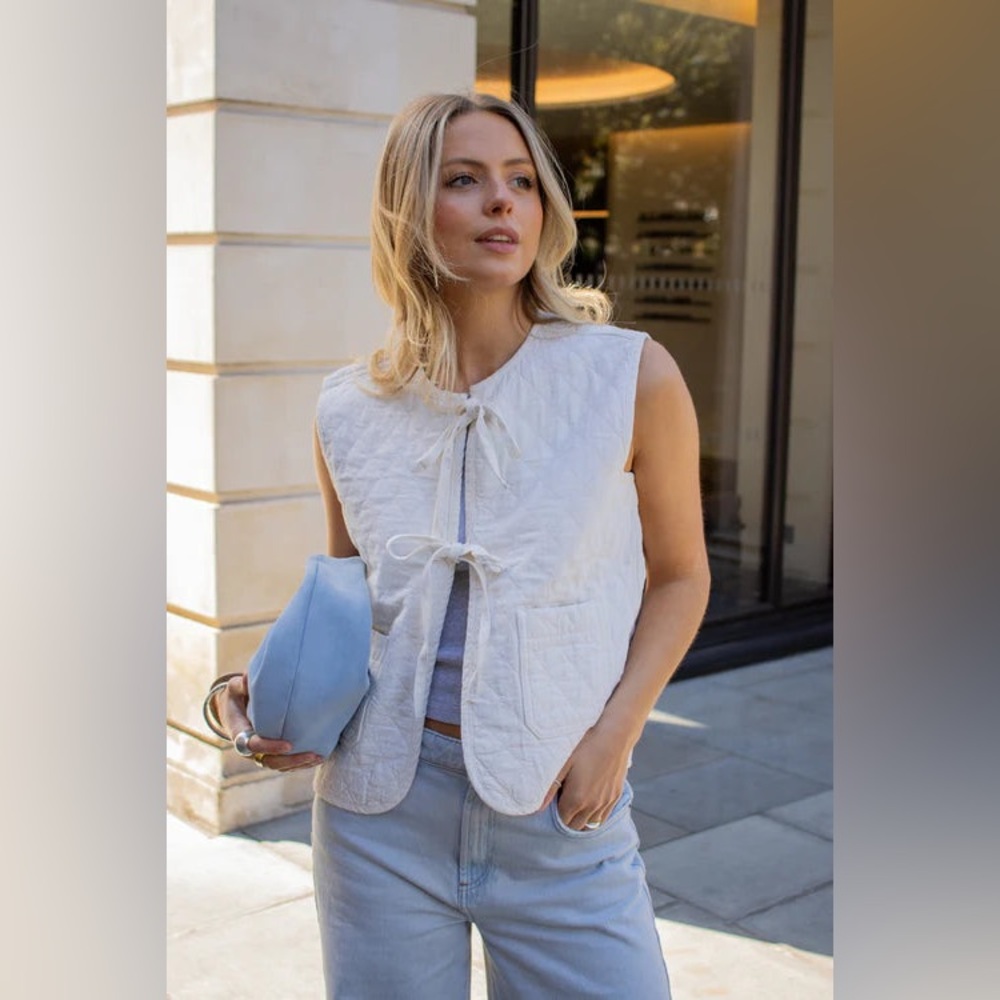 NWT Seventy + Mochi Aria Vest in Ecru size S